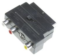 SCARTADAPTER SCARTST3XC B1XS-VHS-BUCHSE MIT SCHALTER 