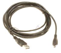 USB2.0-KABEL TYP-A STECKERTYP-B MICRO STECKER 3 0M SCHWARZ (ersetzt: #2948990 PCBU10  DATENKABEL MICRO-USB - SCHWARZ) 