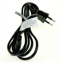 EURONETZKABEL BEIDSEITIG ABGEWINKELT LP21L 250V 2.5A (ersetzt: #F20130 LP-21L  EURO-NETZKABEL GEWINKELT  250V-2 5A  1 55MTR. SCHWARZ) 3903000603