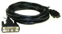 HDMI-A-STECKER  DVI-D STECKER(18+1) SCHWARZ  3 0M 