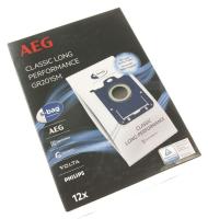 GR201SM  S-BAGS STAUBBEUTEL AEG CLASSIC LONG PERFORMANCE 12 STÜCK + 1 MIKROFILTER 9001688242