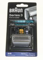 31S  PASSEND FÜR BRAUN KOMBIPACK 31S  KP5000  SILBER  SERIES 3 U. 5000 81387940