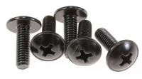 SCHRAUBEN STANDFUSS YFMB M4*12_5PCS_BLK 45009999