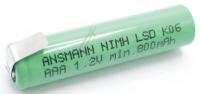 MAXE  ANSMANN FLATTOP 1 2V  800MAH AAA NIMH AKKU MIT Z-LÖTFAHNE 23113003