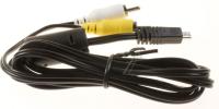 AV KABEL MIT PLUG (ersetzt: #8405157 AV-KABEL) (ersetzt: #8722999 AV KABEL) (ersetzt: #6432980 AV-ANSCHLUSSKABEL) K1HY08YY0038