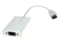 HDMI STECKER > VGA BUCHSE  3 5 MM STEREO + MICRO USB BUCHSE 