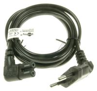 EURO NETZKABEL  GEWINKELT  SCHWARZ 1 5M (ersetzt: #6132961 EURONETZKABEL BEIDSEITIG ABGEWINKELT LP21L 250V 2.5A) (ersetzt: #F20130 LP-21L  EURO-NETZKABEL GEWINKELT  250V-2 5A  1 55MTR. SCHWARZ) 