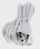 EURO NETZKABEL  GEWINKELT  WEISS 5 0M (ersetzt: #F660994 CBF-POWER CORD DT CEE LP-21L 250V 2.5A W) 