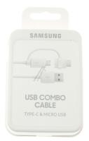  PASSEND FÜR SAMSUNG  DATENKABEL USB-A AUF MICRO-USB UND USB-C ADAPTER (ÜBER ADAPTER) EPDG930DWEGWW