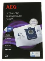 GR210S  3 S-BAG ULTRA LONG PERFORMANCE  5 LTR XXL-STAUBBEUTEL (ersetzt: #9642710 E200  STAUBSÄCKE S-BAG E200 5STK.) (ersetzt: #H833729 EL117MN 12 BAGS - 4300505) 9001684779