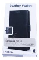 MOBILIZE LEATHER WALLET SAMSUNG GALAXY A55 5G BLACK 29330